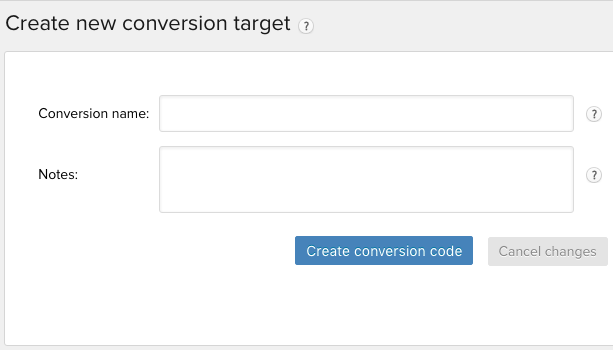 Clickmeter Conversion code